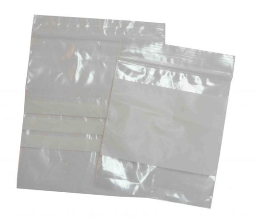 GRIP SEAL BAGS (WRITE ON PANEL)